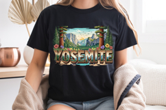 Yosemite PNG, Vintage National Park Half Dome Sublimation Product Image 7