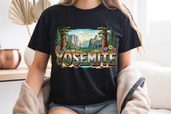 Yosemite PNG, Vintage National Park Half Dome Sublimation Product Image 7