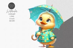 Cute Animals Clipart, Duckling clipart, Duckling sublimation Product Image 1