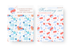 Knitting watercolor set. Crochet. Materials and tools. Product Image 7