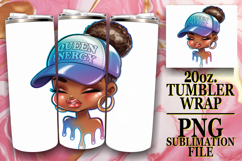 PLAYFUL SPIRITS 20oz TUMBLER WRAP, Black Woman Product Image 1