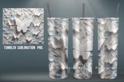 3D Tumbler Wrap| 3D Butterflies Tumbler Sublimation Product Image 7
