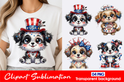 Patriot Panda Clipart PNG Product Image 1
