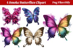 Smoke Butterflies Clipart PNG Product Image 1