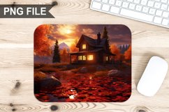 Autumn Home Sublimation Mouse Pad PNG Bundle Product Image 8