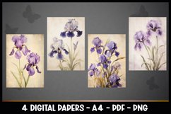 4 Digital Papers Vintage Florals I Vintage Theme Product Image 2