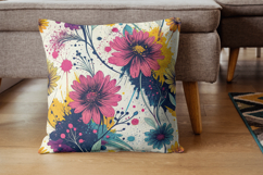 Colorful Paint Splatter Seamless Patterns, Abstract Product Image 7