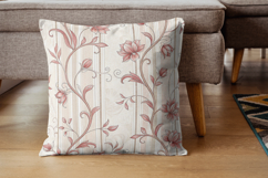 Rustic French Toile Digital Paper Pack, Vintage Floral Toile Product Image 7