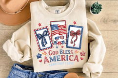God Bless America PNG T-Shirt|4th of July PNG Sublimation Product Image 8
