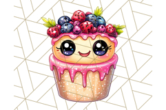 Sweet Treat Face PNG Clipart, Cute Kawaii Dessert Art Png Product Image 3