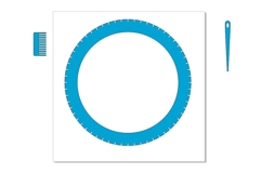 Round weaving loom 10 inch digital file laser cut plywood to Product Image 7