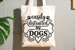 Easily Distracted By Dogs Svg, Dog Mom Svg, Dog Lover Svg. Product Image 8
