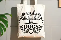 Easily Distracted By Dogs Svg, Dog Mom Svg, Dog Lover Svg. Product Image 8
