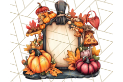Fall Cottagecore Kitchen Clipart, Cozy Autumn Kitchen PNG Product Image 3