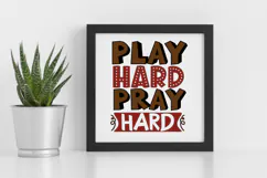 Play hard pray hard SVG, Mom Football SVG Bundl Product Image 1