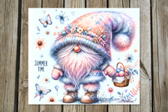 Summer gnomes | flowers Skinny tumbler Sublimation design Product Image 7