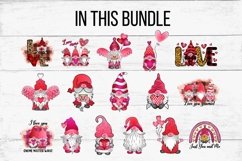 Valentines Gnome Sublimation | 300 DPI | PNG Product Image 2