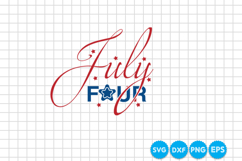 4th of July SVG Design, 4th of July SVG Cut file design Product Image 1