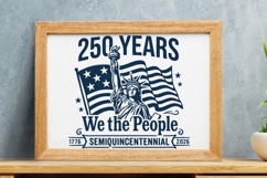 We The People Svg, USA 250th Anniversary Svg, Patriotic Svg. Product Image 8