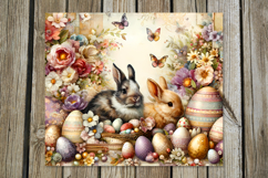 Shabby chic Easter | Skinny tumbler Sublimation designs Product Image 7