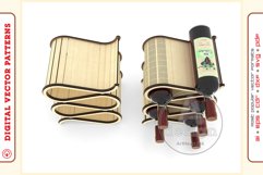 Wine Shelf v5 - laser cutting file - Glowforge ready SVG Product Image 7