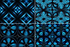 Blue and Black Digital Paper Bundle, Craft Paper Product Image 7