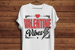 Valentine Vibes PNG | Retro Valentine Lightning Bolt PNG Product Image 4