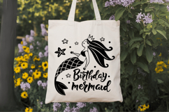 Birthday mermaid SVG Design, Mermaid SVG Design Product Image 7