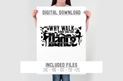 Why Walk When You Can Dance svg cut file Wall Sign Product Image 3