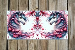 Valentine unicorn | 4 love watercolor mug Sublimation design Product Image 2