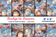 Bridge to Heaven Backdrop Flowers JPG Product Image 1