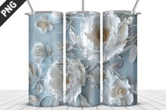 Flowers Tumbler Wrap | Sublimation Design | Tumbler PNG Product Image 1