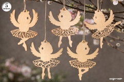 Spring Ballerina Chicken SVG Bundle | Glowforge | Laser Cut Product Image 1
