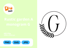 Rustic Garden Monogram Product Image 1