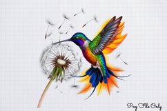 Blowing Dandelions Clipart PNG Product Image 1