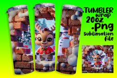 DYNAMIC 20oz Tumbler PNG Artwork , Xmas Product Image 1