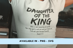 Daughter of the King | Faith-Based PNG Design | Bible Verse Product Image 4