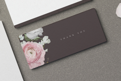 beautiful wedding card invitation set with roses flower Product Image 7