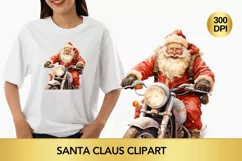 santa claus clipart, christmas clipart sublimation Product Image 1