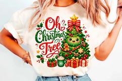 Oh Christmas Tree Kawaii PNG Product Image 1