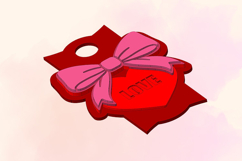 Heart with Bow, 40 OZ Tumbler, Topper for 3D Printing Product Image 7