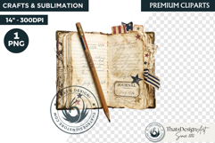 Vintage 4th of July Patriotic clipart for independence day Product Image 1