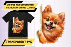 Charming Pet Watercolor Sublimation - Peekaboo Dog Product Image 1