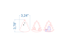 Christmas Tree Toys Bundle SVG laser cut file for Glowforge Product Image 7