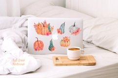 Watercolor Pumpkin Clipart, Fall png pumpkins, Thanksgiving Product Image 7