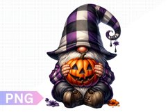Halloween Gnome Sublimation, Clipart PNG Design Product Image 1