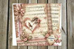 Valentine shabby chic | 4 love Skinny tumbler sublimation P2 Product Image 3