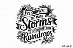 I&#039;ve survived too many storms SVG | Quotes Svg Product Image 1