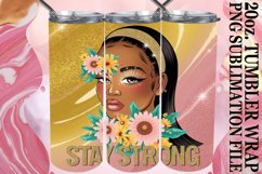 RADIANT SPIRIT 20oz TUMBLER WRAP, Afro Woman Product Image 1
