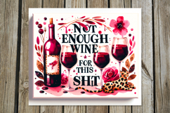 Wine inscriptions | 8 Skinny tumbler sublimation designs Product Image 7